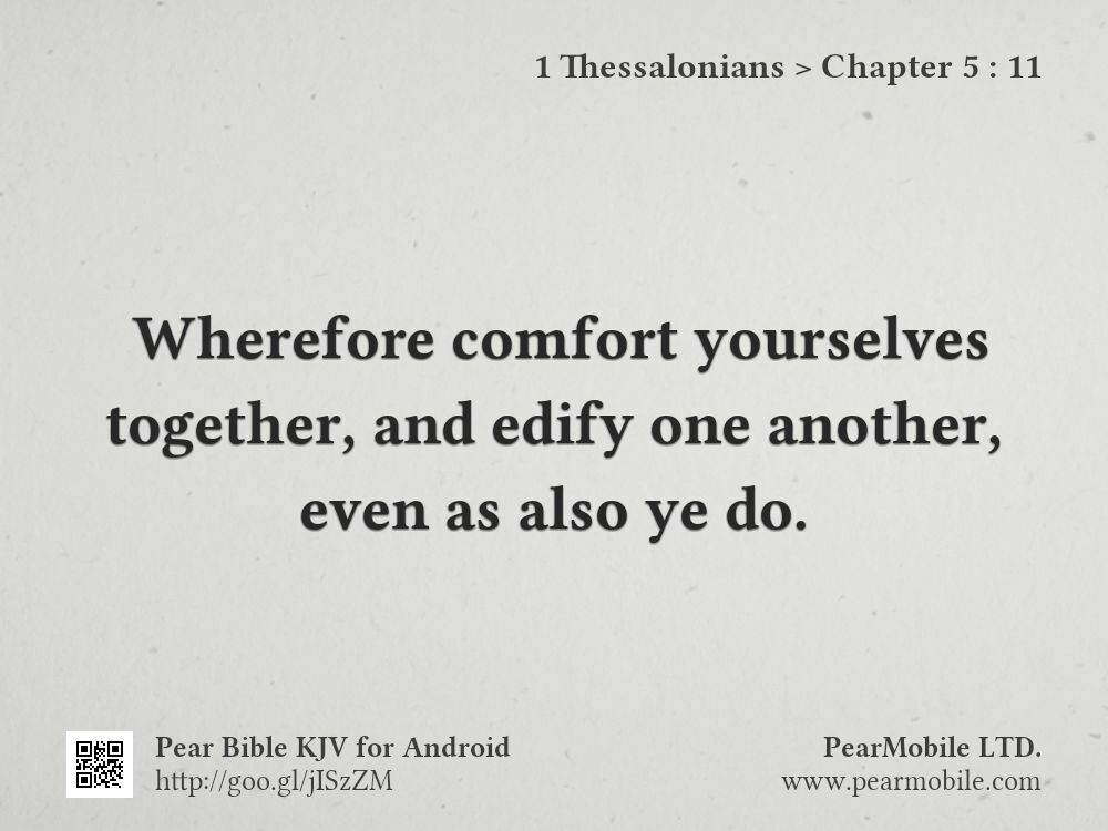 1 Thessalonians, Chapter 5:11